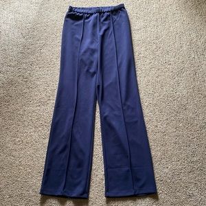 Navy Attitudes by Renee XS Tall PullOn pleat front Slacks
